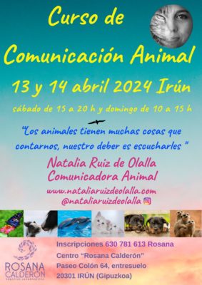 Taller Comunicación animal en Irún-Espacio Rosana Calderón